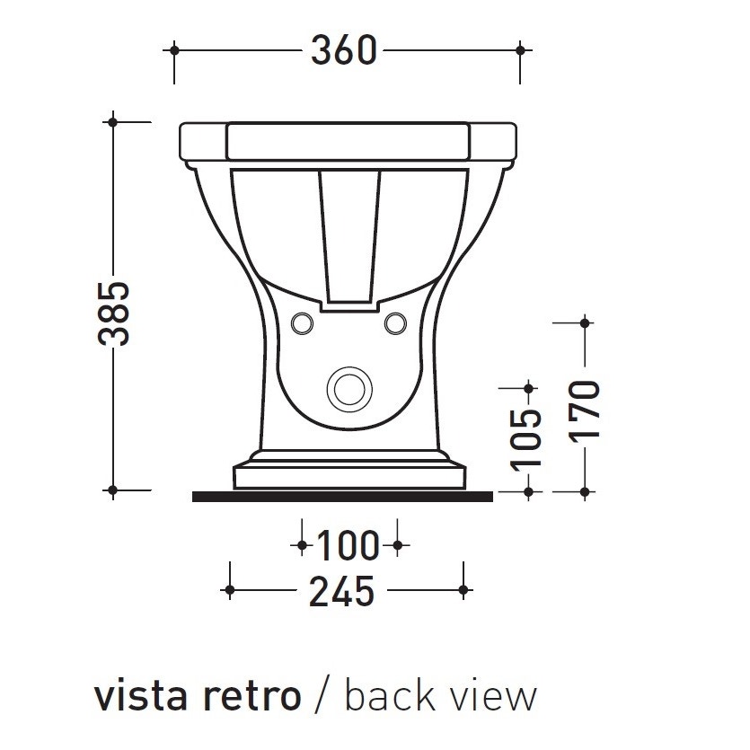 Immagine di Flaminia EFI bidet a pavimento, monoforo, con troppopieno, colore bianco finitura lucido 6005