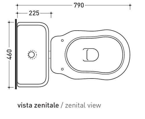 Immagine di Flaminia EFI cassetta di scarico a zaino, colore bianco finitura lucido 6004