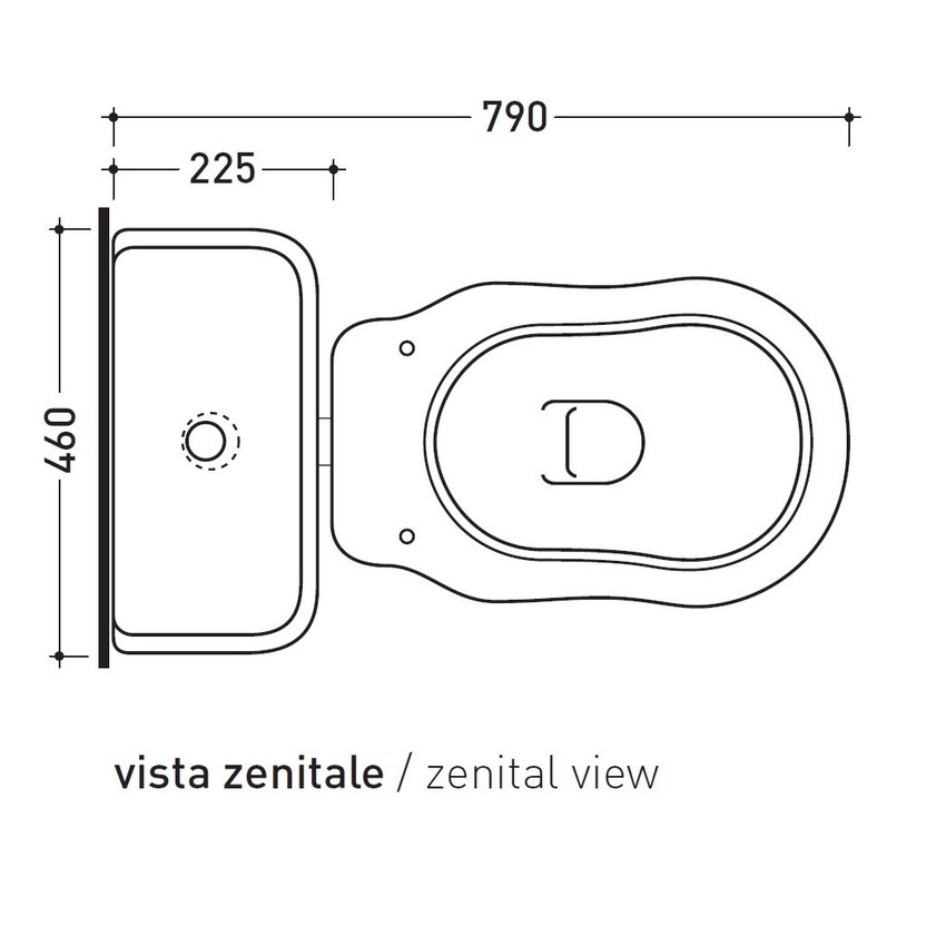 Immagine di Flaminia EFI cassetta di scarico a zaino, colore bianco finitura lucido 6004