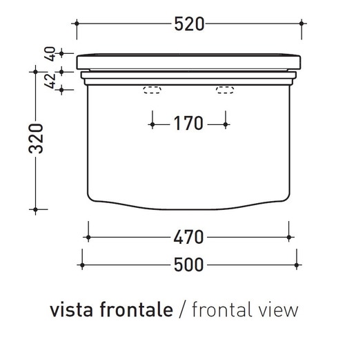 Immagine di Flaminia EFI cassetta di scarico alta, colore bianco finitura lucido 6008