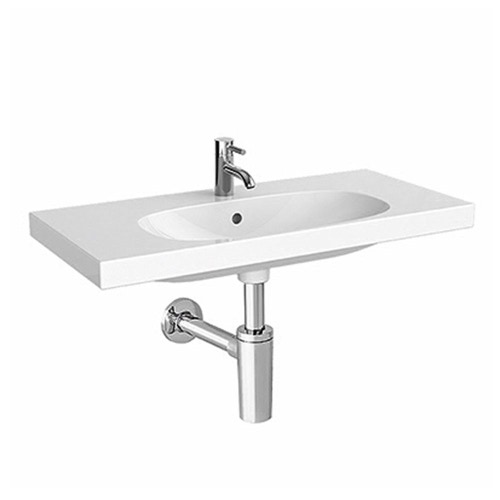 Immagine di Pozzi Ginori ACANTO lavabo compatto 90 cm larghezza finitura bianco 500.633.01.3