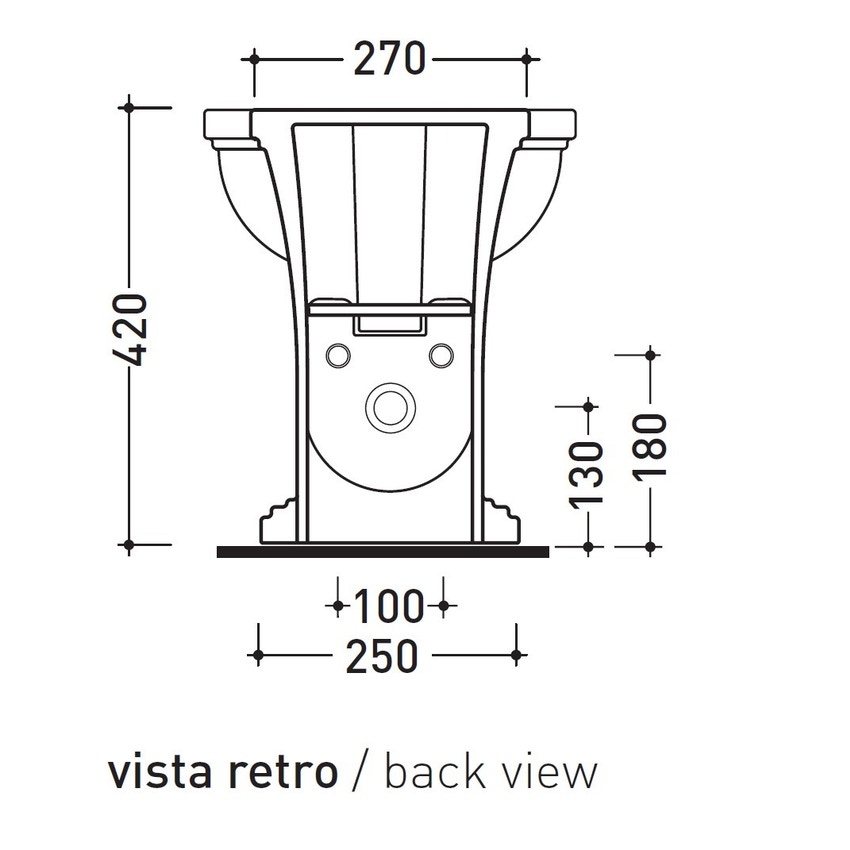 Immagine di Flaminia EFI bidet back to wall monoforo, con troppopieno, colore bianco finitura lucido EF217