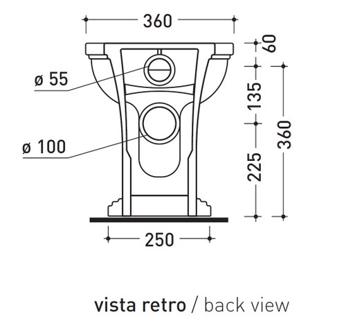 Immagine di Flaminia EFI PLUS vaso back to wall con scarico S/P, senza sedile, colore bianco finitura lucido EF117R