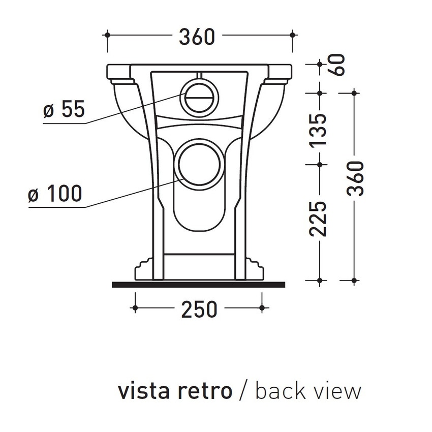 Immagine di Flaminia EFI PLUS vaso back to wall con scarico S/P, senza sedile, colore bianco finitura lucido EF117R