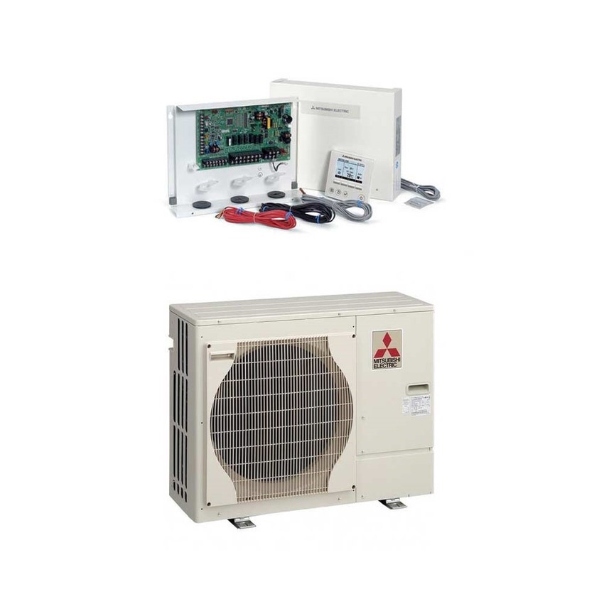 Immagine di Mitsubishi PACKAGED Sistema idronico pompa di calore aria/acqua 5 kW con centralina FTC6 PUHZ-W50VHA2+PAC-IF071B-E