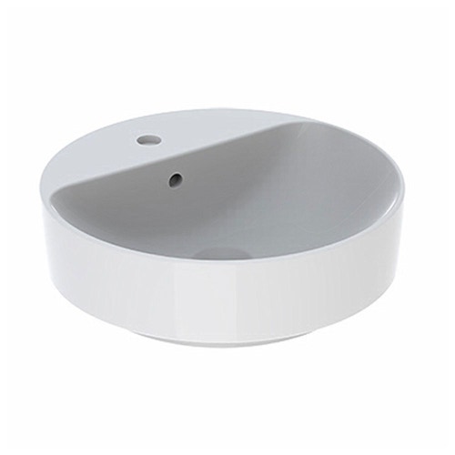 Immagine di Pozzi Ginori VARIFORM lavabo rotondo da appoggio 45 cm CPR finitura bianco 500.769.01.3