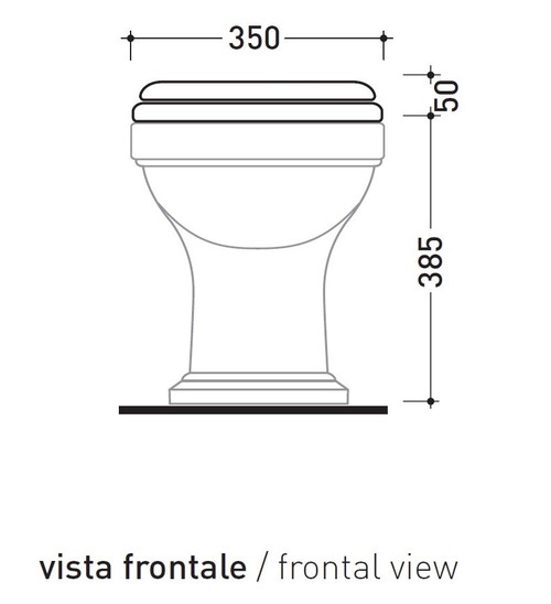 Flaminia EFI set sanitari back to wall, vaso con scarico a parete e  coprivaso con discesa rallentata, bidet monoforo con troppopieno, colore  bianco finitura lucido 6011+EF217+23/CR