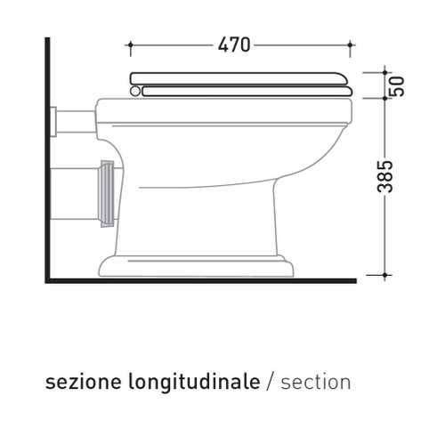 Immagine di Flaminia EFI set sanitari monoblocco, vaso con scarico a pavimento, cassetta di scarico e batteria di scarico doppio flusso, coprivaso finitura noce con discesa rallentata, bidet monoforo con troppopieno, colore bianco finitura lucido 6001+6005+6003+23N/CR