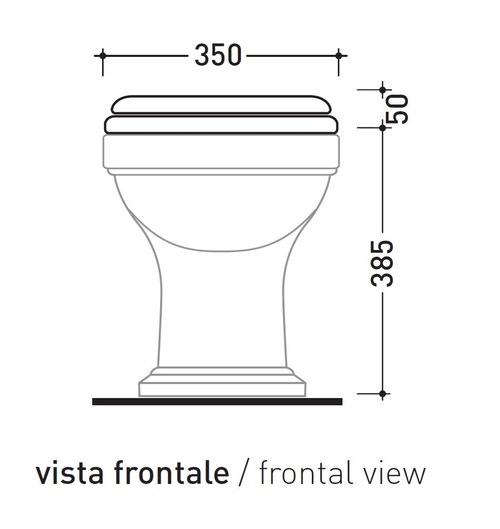 Immagine di Flaminia EFI set sanitari monoblocco, vaso con scarico a pavimento, cassetta di scarico e batteria di scarico doppio flusso, coprivaso finitura noce con discesa rallentata, bidet monoforo con troppopieno, colore bianco finitura lucido 6001+6005+6003+23N/CR