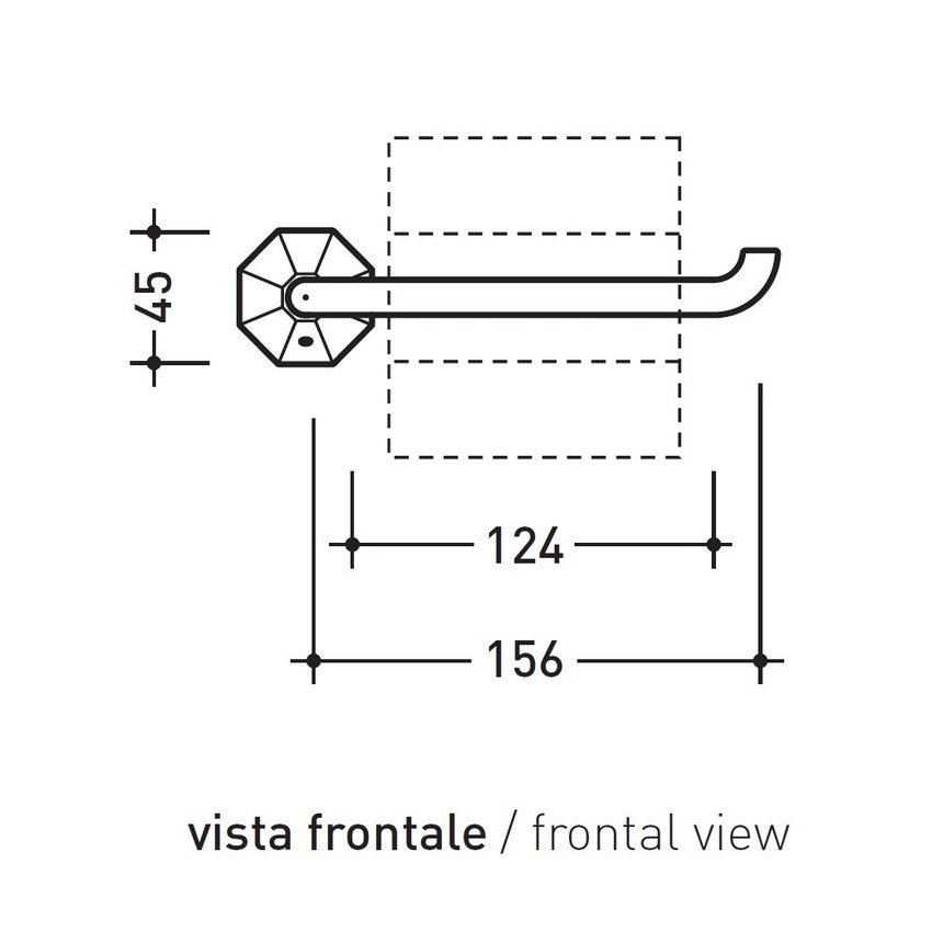 Immagine di Flaminia EVERGREEN porta rotolo, finitura cromo EGPR