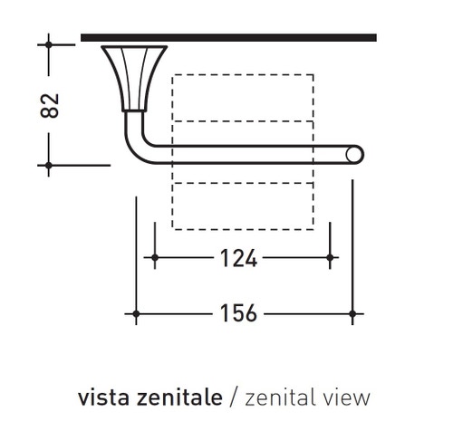 Immagine di Flaminia EVERGREEN porta rotolo, finitura cromo EGPR