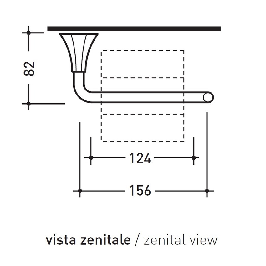 Immagine di Flaminia EVERGREEN porta rotolo, finitura cromo EGPR