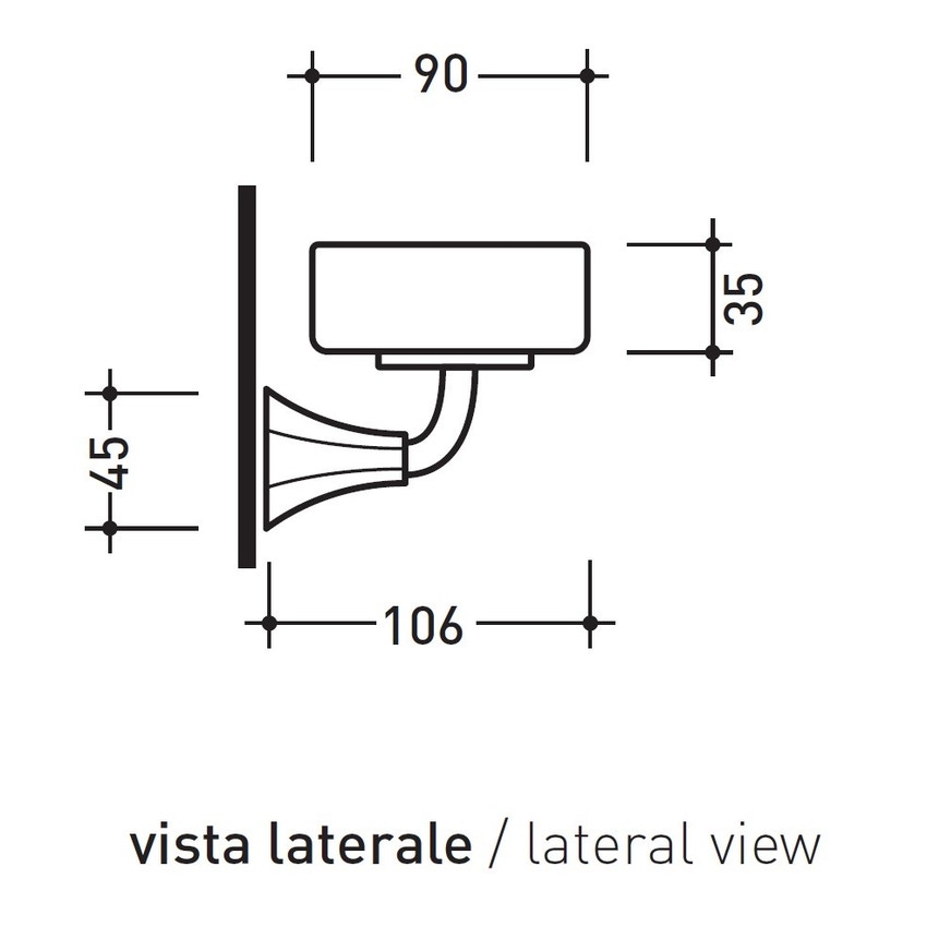 Immagine di Flaminia EVERGREEN porta sapone in ceramica colore bianco finitura lucido, base porta sapone in ottone finitura cromo EGPS