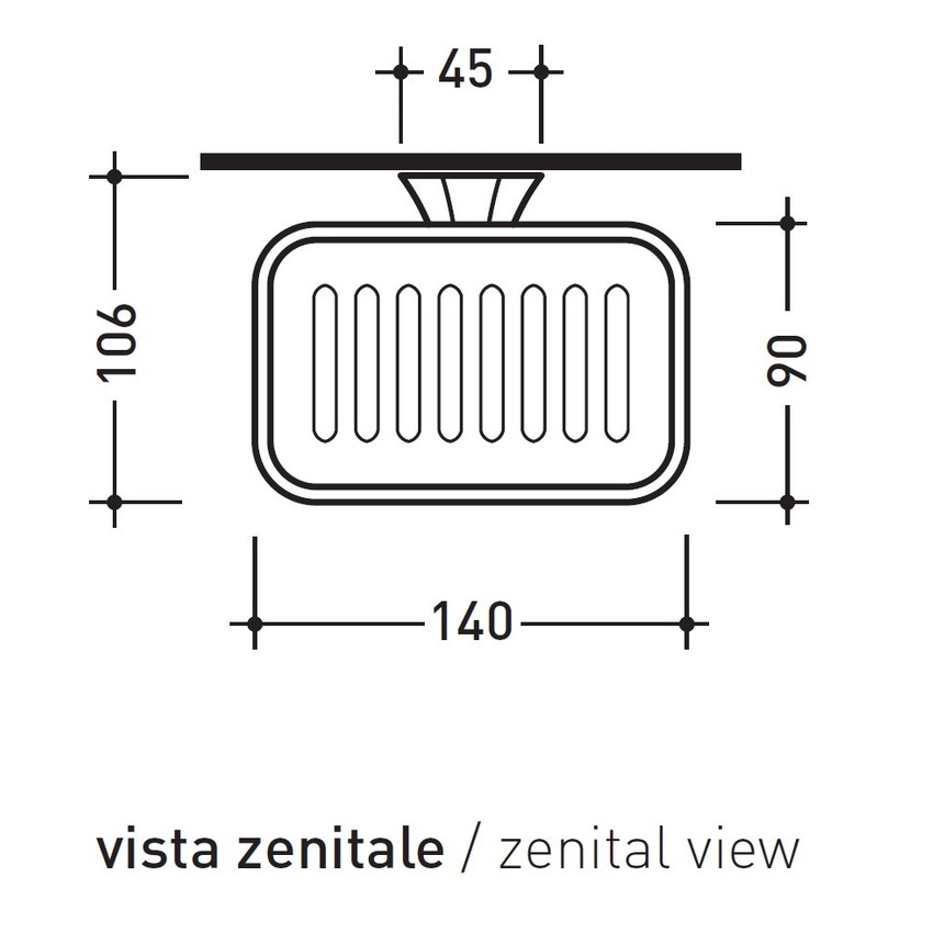 Immagine di Flaminia EVERGREEN porta sapone in ceramica colore bianco finitura lucido, base porta sapone in ottone finitura cromo EGPS