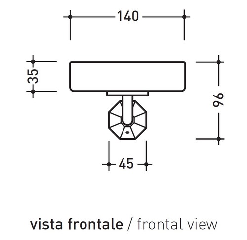 Immagine di Flaminia EVERGREEN porta sapone in ceramica colore bianco finitura lucido, base porta sapone in ottone finitura cromo EGPS