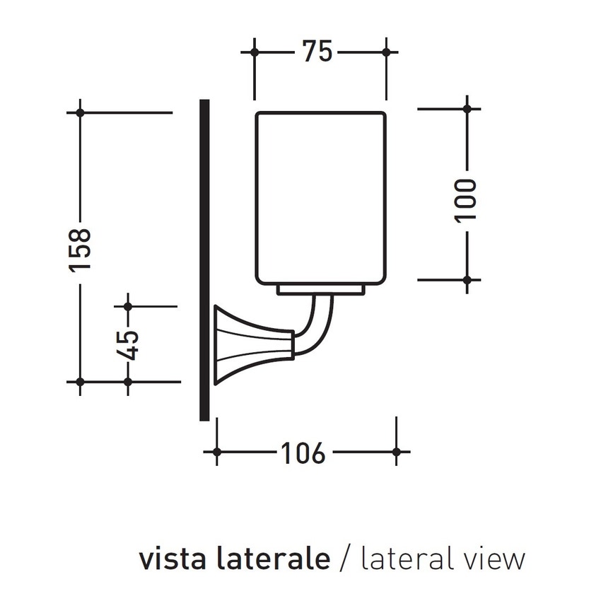 Immagine di Flaminia EVERGREEN porta bicchiere in ceramica colore bianco finitura lucido, con base in ottone finitura cromo EGPB