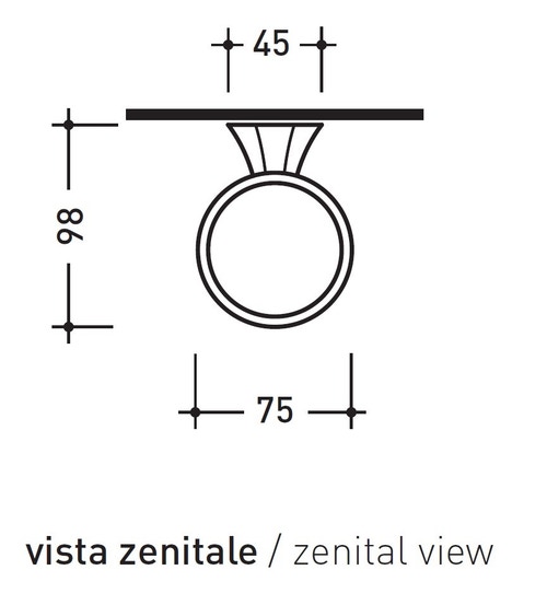 Immagine di Flaminia EVERGREEN porta bicchiere in ceramica colore bianco finitura lucido, con base in ottone finitura cromo EGPB
