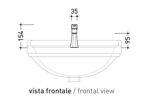 Immagine di Flaminia EVERGREEN miscelatore monocomando per lavabo, finitura cromo EG203