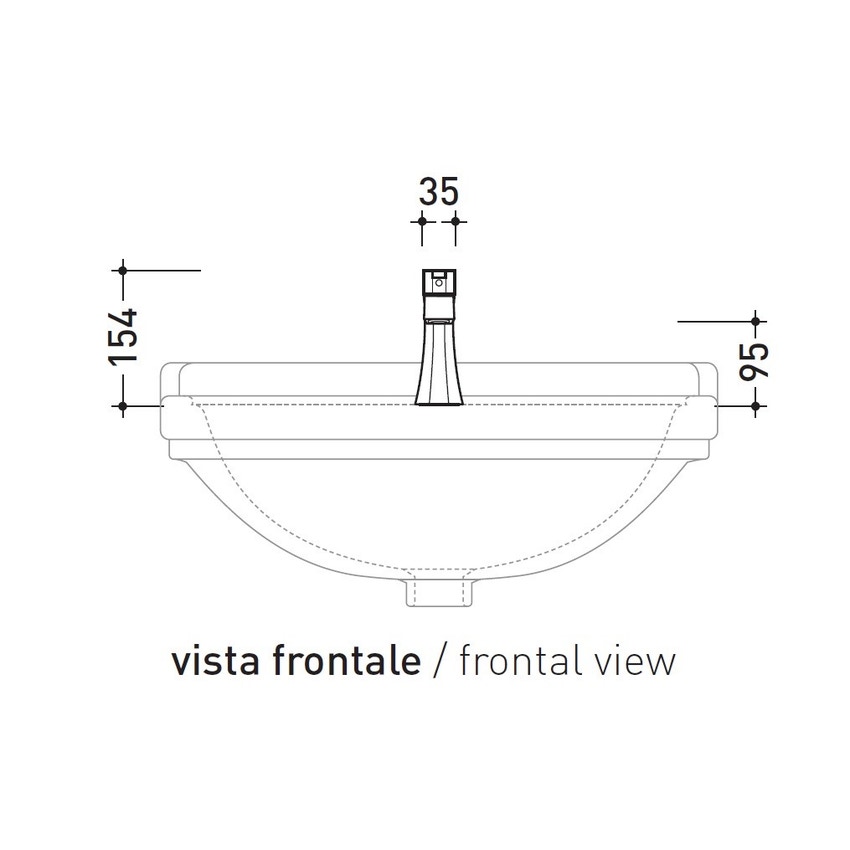 Immagine di Flaminia EVERGREEN miscelatore monocomando per lavabo, finitura cromo EG203
