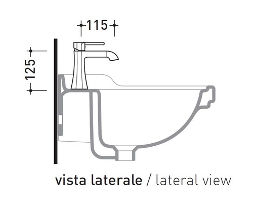 Immagine di Flaminia EVERGREEN miscelatore monocomando per lavabo, finitura cromo EG203