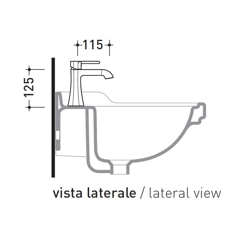 Immagine di Flaminia EVERGREEN miscelatore monocomando per lavabo, finitura cromo EG203