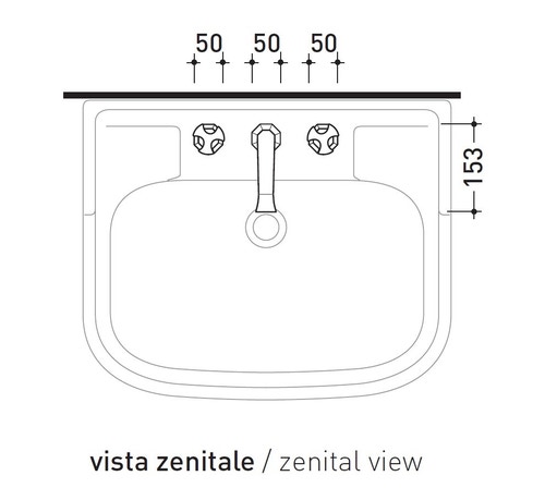Immagine di Flaminia EVERGREEN miscelatore lavabo H.18 cm, 3 fori, finitura cromo EG390