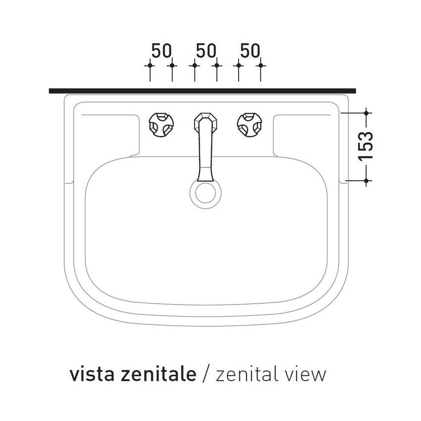 Immagine di Flaminia EVERGREEN miscelatore lavabo H.18 cm, 3 fori, finitura cromo EG390
