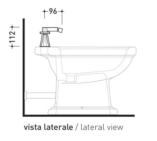 Immagine di Flaminia EVERGREEN rubinetto tre fori per bidet, finitura cromo EG202