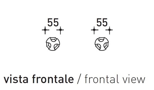 Immagine di Flaminia EVERGREEN rubinetto doccia ad incasso, finitura cromo EG400