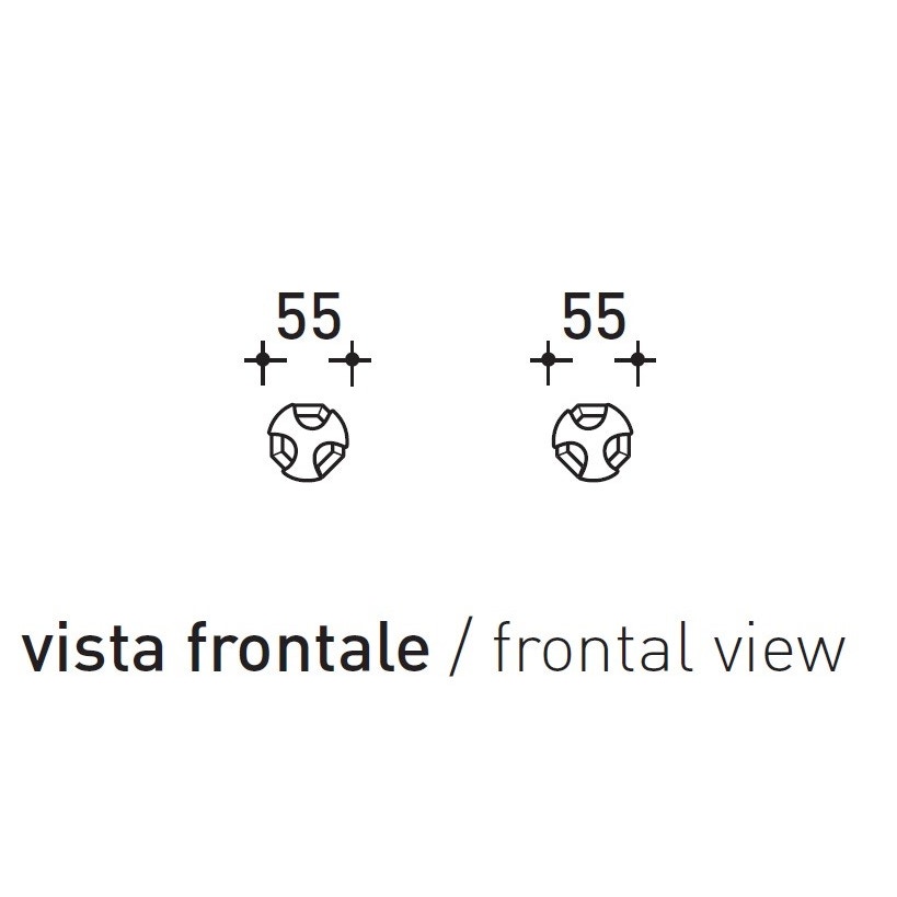 Immagine di Flaminia EVERGREEN rubinetto doccia ad incasso, finitura cromo EG400