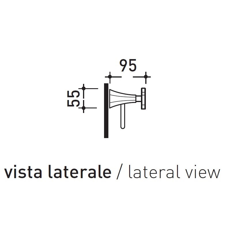 Immagine di Flaminia EVERGREEN miscelatore doccia ad incasso, 2 uscite, con deviatore, finitura cromo EG310