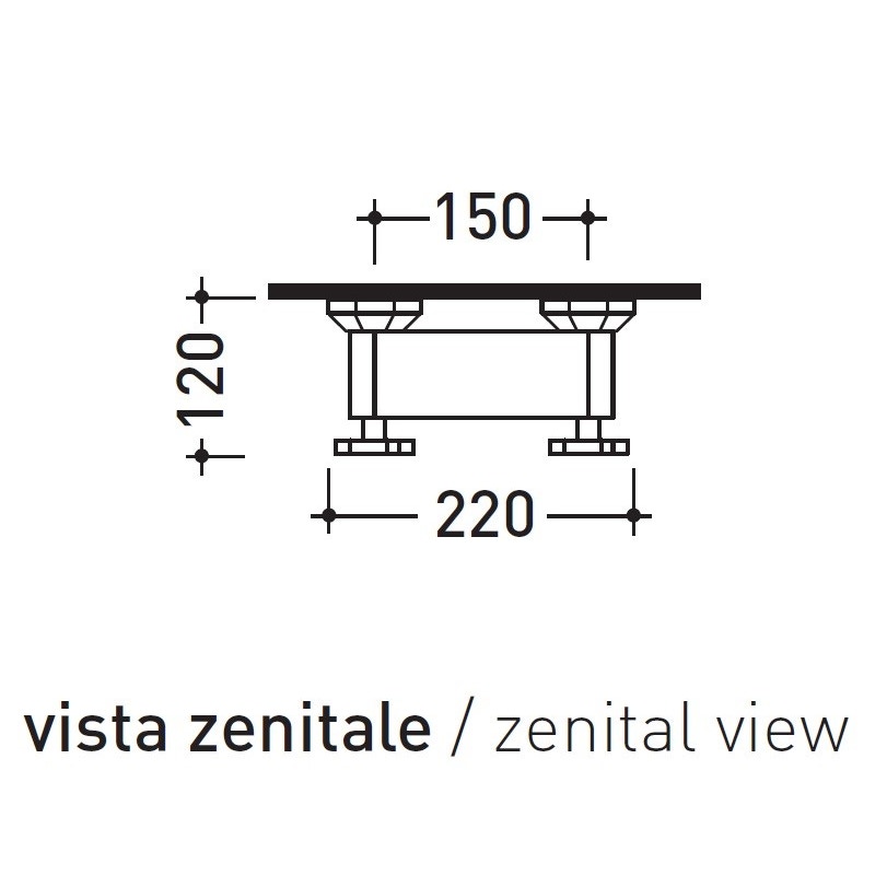 Immagine di Flaminia EVERGREEN rubinetto doccia esterno, finitura cromo EG350