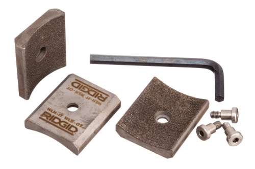 Immagine di Ridgid Inserto per ganasce con vite, misura H, 73,1mm, in metallo duro, confezione da 3   48358