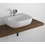 Immagine di Flaminia SOLID mensola L.80 P.46 H.6 cm, per lavabo PASS 62, finitura legno rustico marrone SLPS62