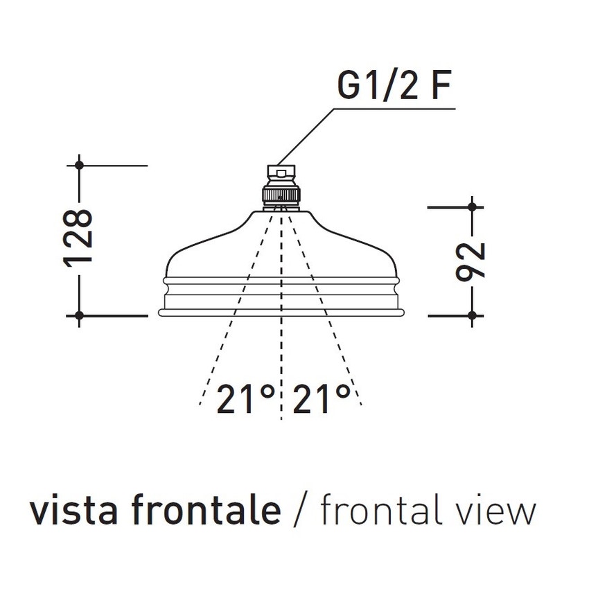 Immagine di Flaminia EVERGREEN soffione doccia ø 20 cm, finitura cromo EG650
