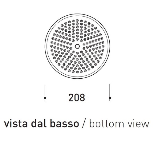 Immagine di Flaminia EVERGREEN soffione doccia ø 20 cm, finitura cromo EG650