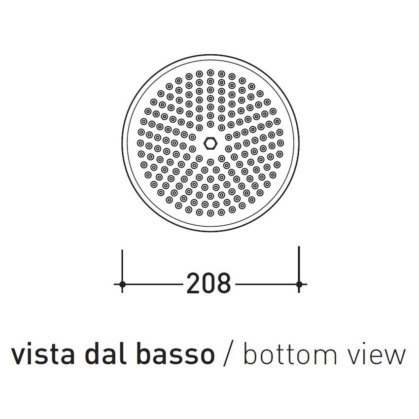 Immagine di Flaminia EVERGREEN soffione doccia ø 20 cm, finitura cromo EG650