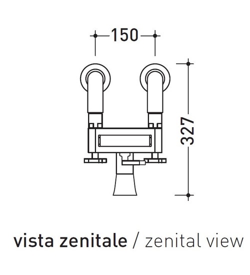 Immagine di Flaminia EVERGREEN miscelatore vasca a pavimento con deviatore e doccetta, finitura e cromo EG700