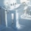 Immagine di Duravit 1930 colonna L.29.6 P.28 cm, colore bianco 0857900000
