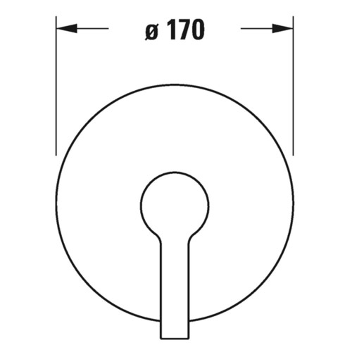 Immagine di Duravit B.2 miscelatore monocomando doccia a incasso finitura cromo B24210010010