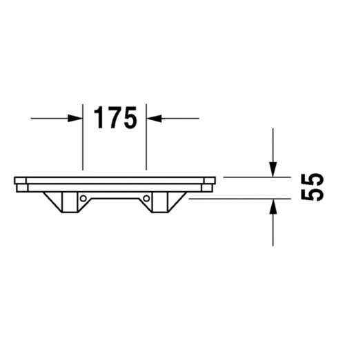 Immagine di Duravit 1930 mensola 55 cm, colore bianco 0892550000