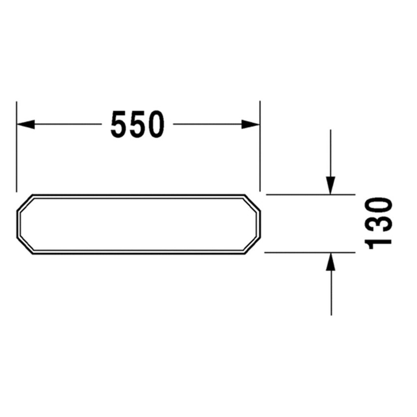 Immagine di Duravit 1930 mensola 55 cm, colore bianco 0892550000