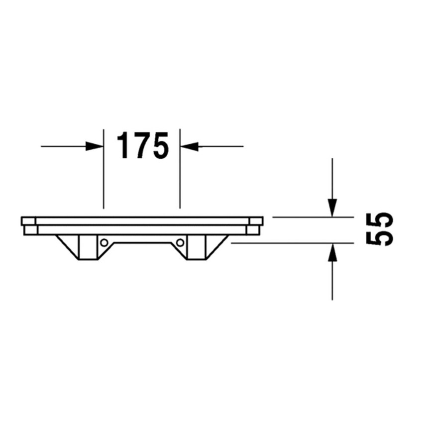 Immagine di Duravit 1930 mensola 55 cm, rivestimento Wondergliss, colore bianco 08925500001