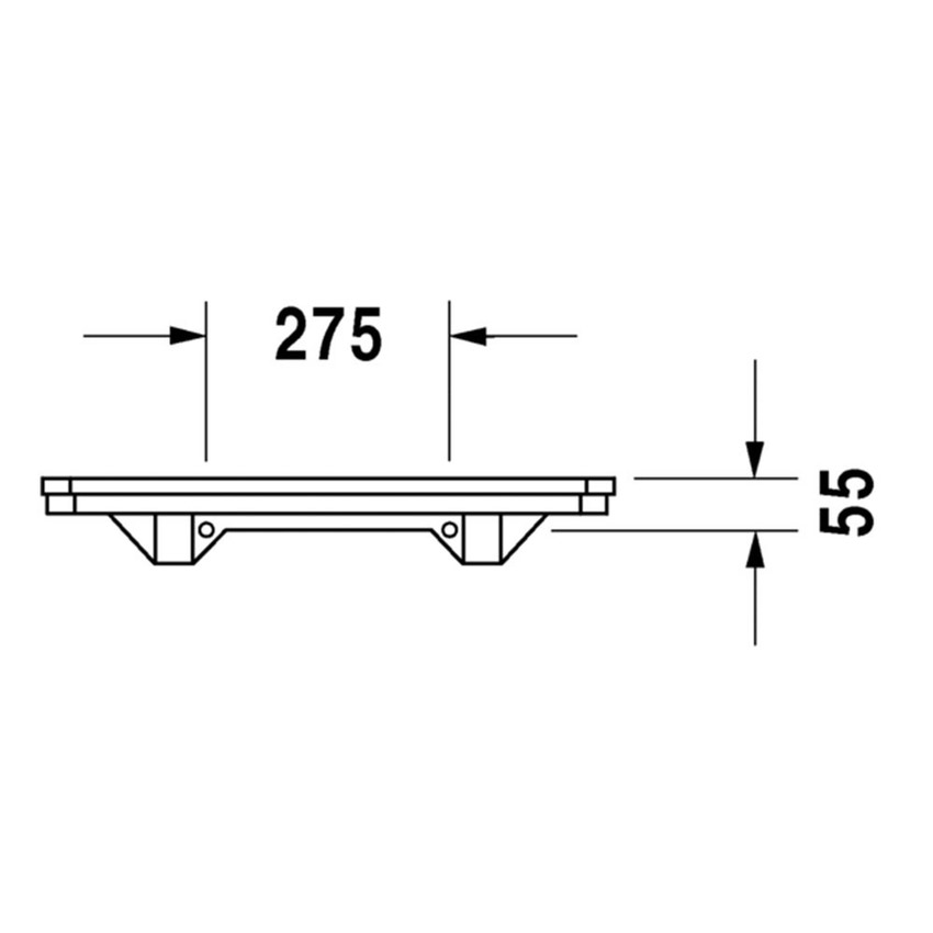 Immagine di Duravit 1930 mensola 65 cm, colore bianco 0892650000