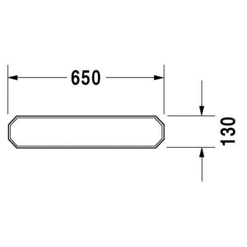 Immagine di Duravit 1930 mensola 65 cm, colore bianco 0892650000