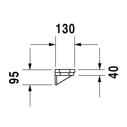 Immagine di Duravit 1930 mensola 65 cm, rivestimento Wondergliss, colore bianco 08926500001