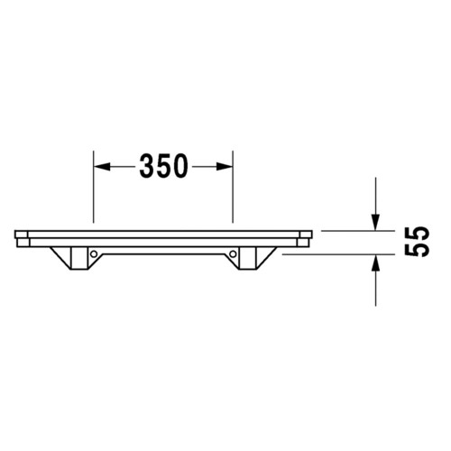 Immagine di Duravit 1930 mensola 75 cm, colore bianco 0892750000