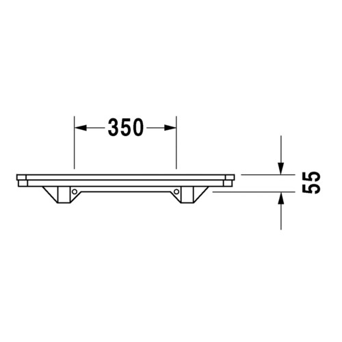 Immagine di Duravit 1930 mensola 75 cm, rivestimento Wondergliss, colore bianco 08927500001