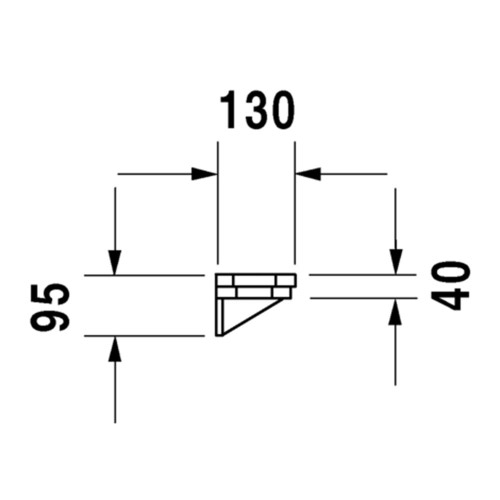 Immagine di Duravit 1930 mensola 75 cm, rivestimento Wondergliss, colore bianco 08927500001