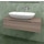 Flaminia BOX base portalavabo sospesa, 1 cassetto, L.105 P.37 H.25 cm, con top e foro per lavabo da appoggio, finitura oj canapa BX968+BXPR38OJC